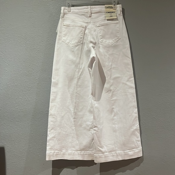 L’agence "Houston" High Rise wide-leg cropped jeans in white - Picture 10 of 15